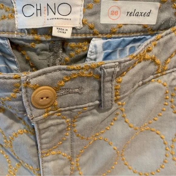 Anthropologie Relaxed Chino /Size 26 - Picture 9 of 12